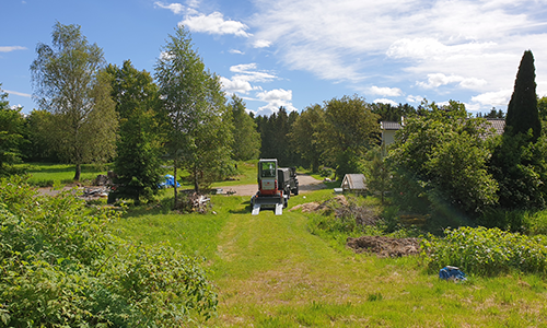 Grävning av schakt för bergvärme
